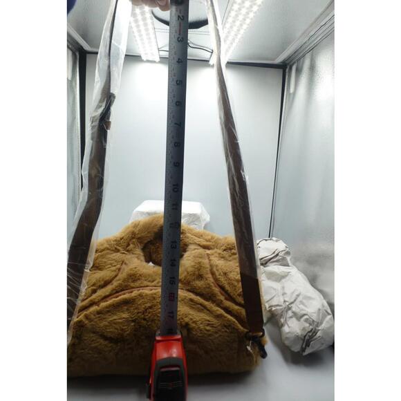 Foley + Corinna Hygge Tower Faux Fur Top Handle Crossbody Bag Tan New NWT H4 - Picture 11 of 11